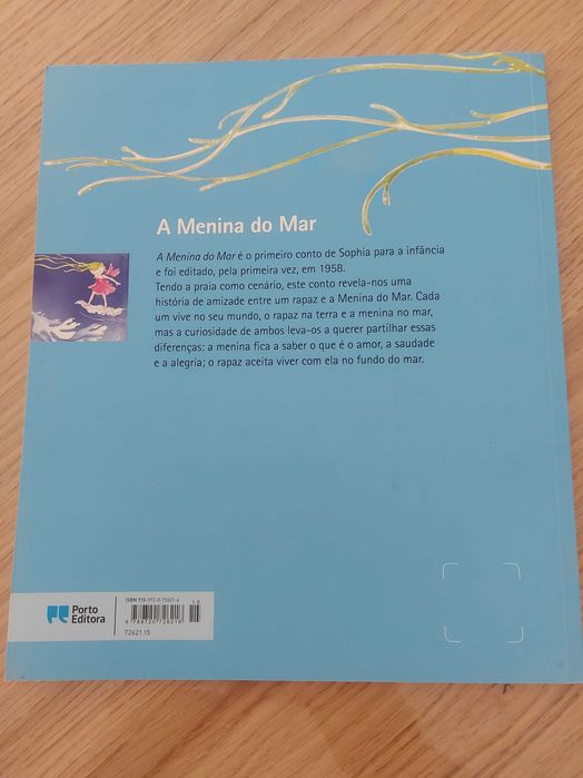 Livro " A Menina do Mar"