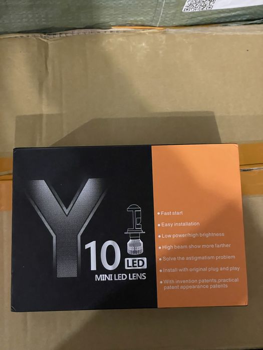 LED лампы с мини-линзой H7 "Y10" Pro 60W 6000Lm 6000K Canbus