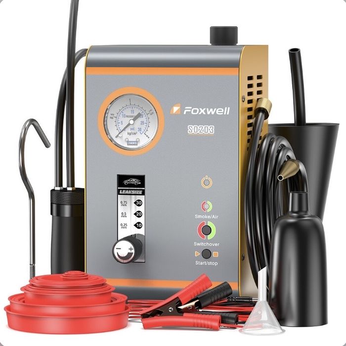 Рідина входить в комплект! Foxwell SD203 димогенератор для пошуку витоків.