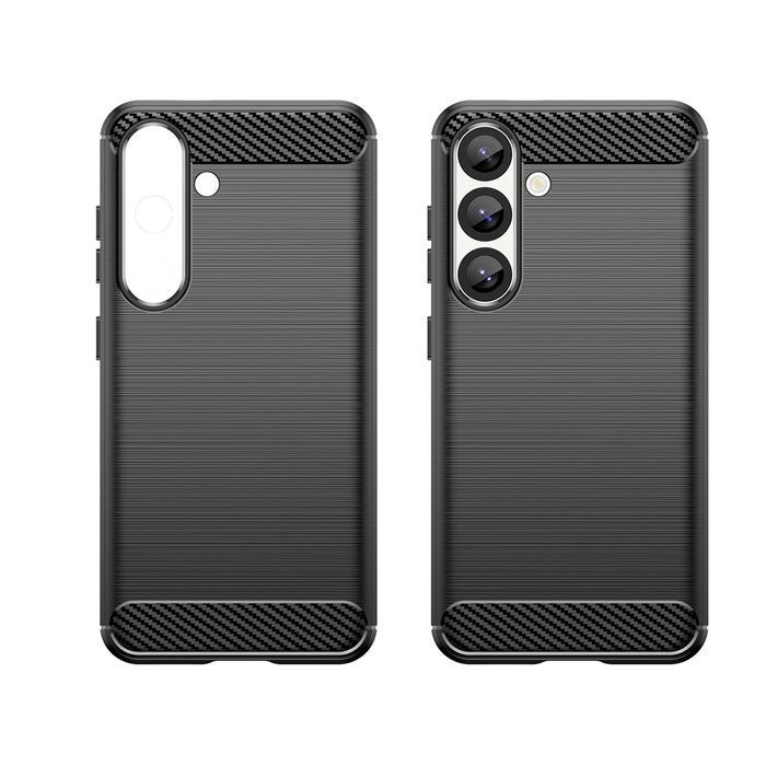 Etui Carbon Case elastyczne silikonowe na Xiaomi Poco M7 5G - czarne