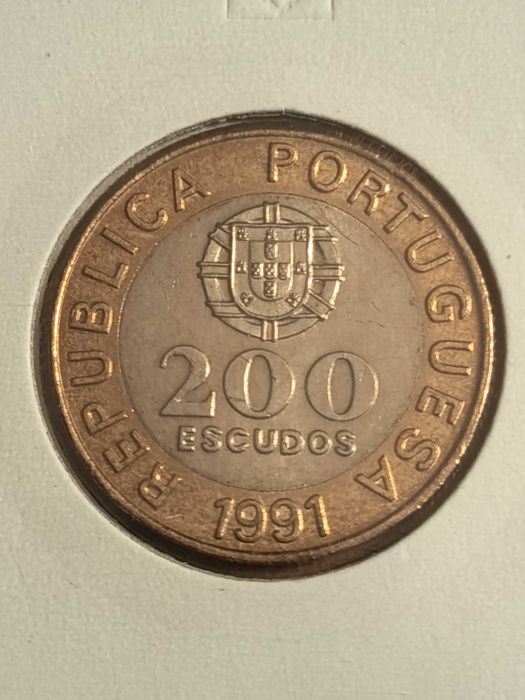 Moedas de 200 escudos Bimetálicas - De rolo