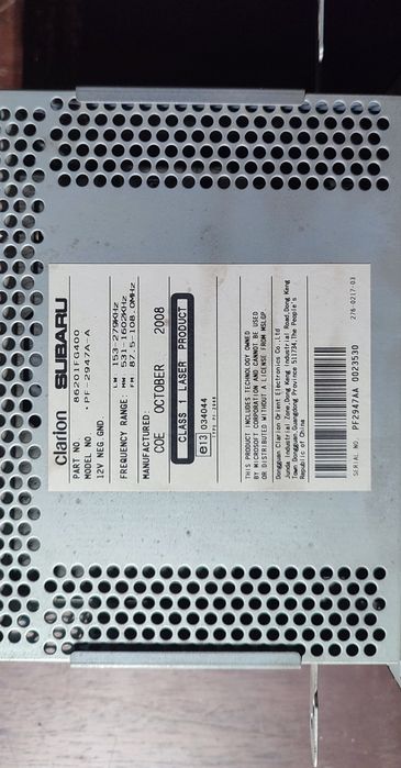 Магнітола Subaru 3 Субару оригінал