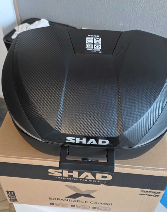 Mala Top Case SHAD SH58X Carbon - Nova na Caixa
