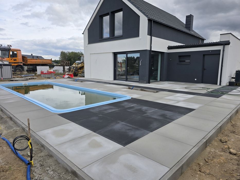 Brukarstwo, układanie kostki brukowej, kostka brukowa , usługi koparką