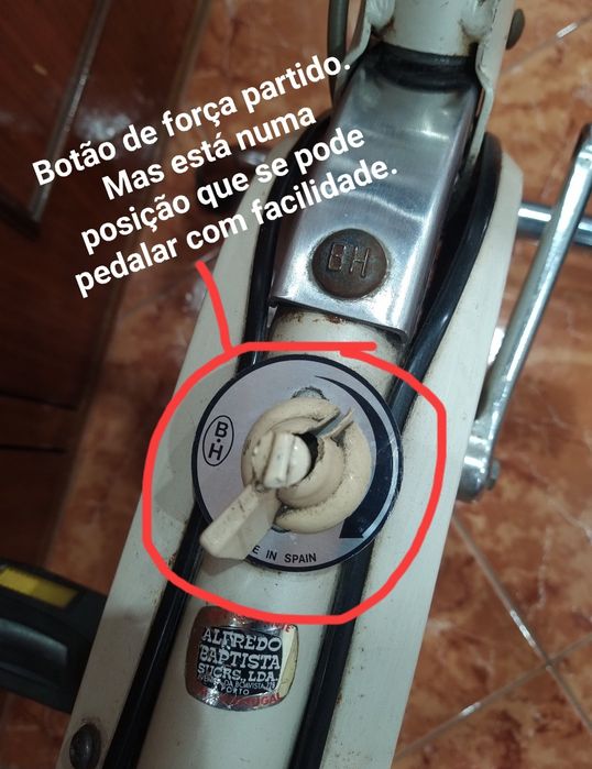 Bicicleta estática Altis BH anos 80 com 17,5kg casa quarto apartamento