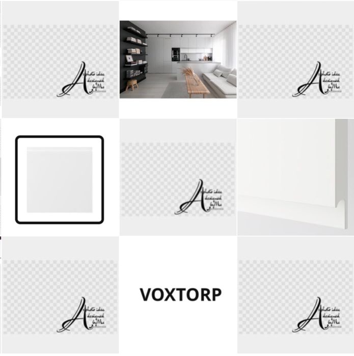 40x40 cm. VOXTORP biały połysk ikea metod front szuflady maximera