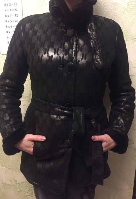 дублянка чорна з натурального хутра