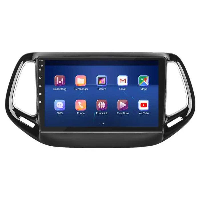 Магнітола Lesko Jeep Compass II 2017-н.в. 10" Камера заднього огляду