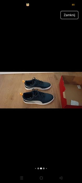 Buty Puma Rickie Jr kolor Dark night-plat gray-zinnia rozmiar 38.5