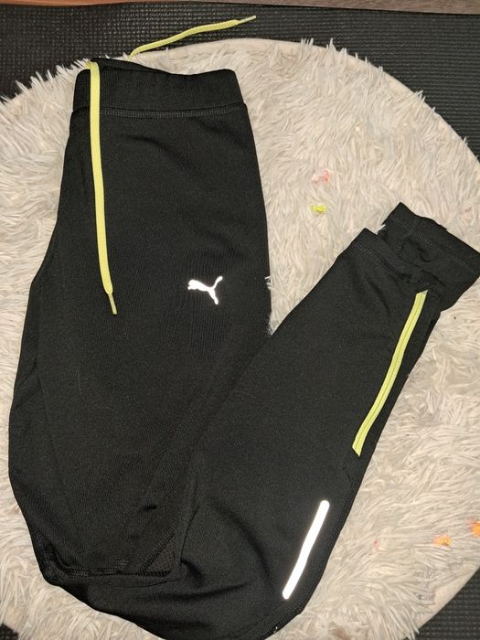 Czarne sportowe legginsy damskie Puma