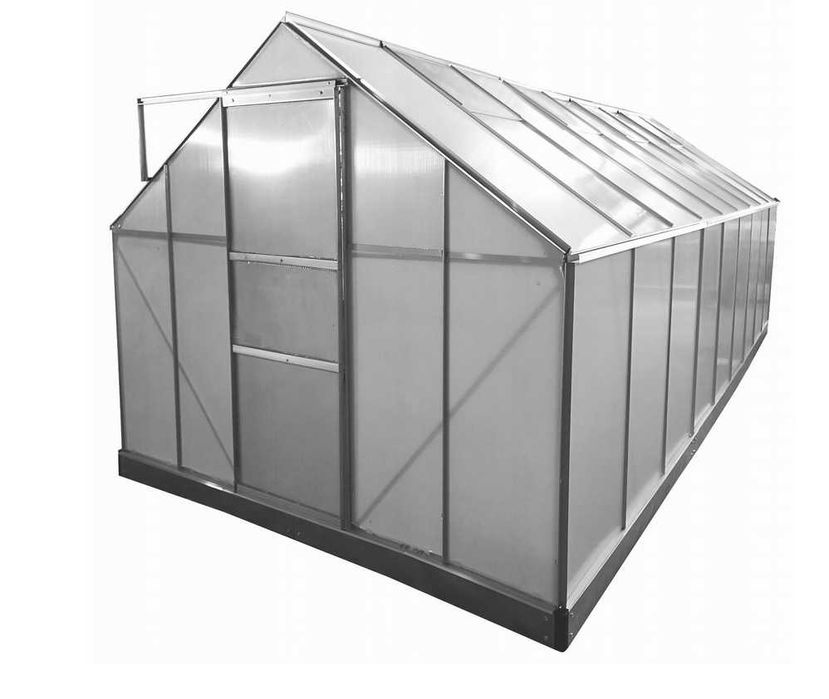 SZKLARNIA OGRODOWA z fundamentem 6,1x2,8m 17,1m2 5x10