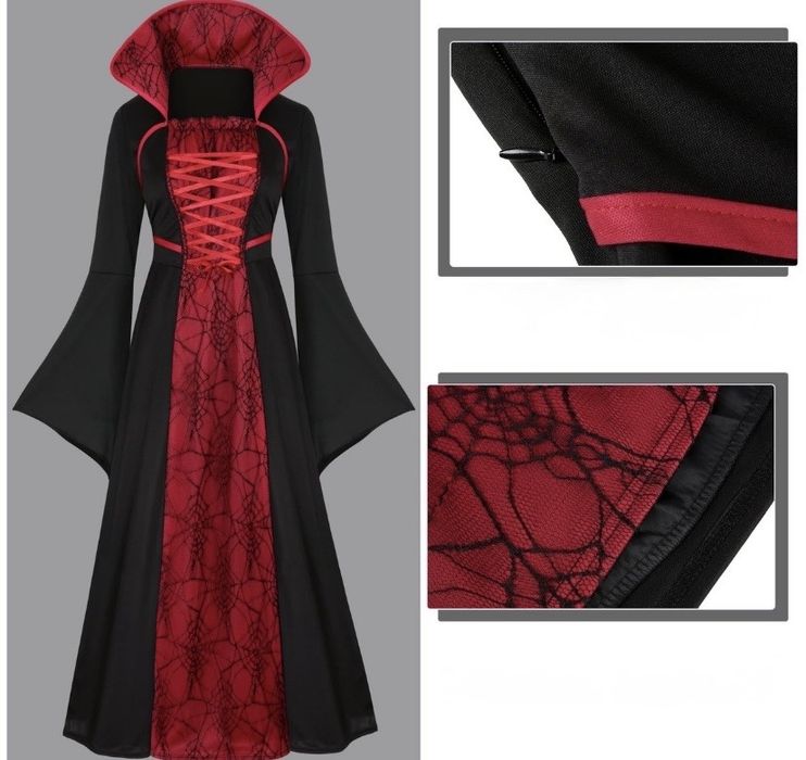 Kostium wampirzycy L strój na bal przebranie  Halloween