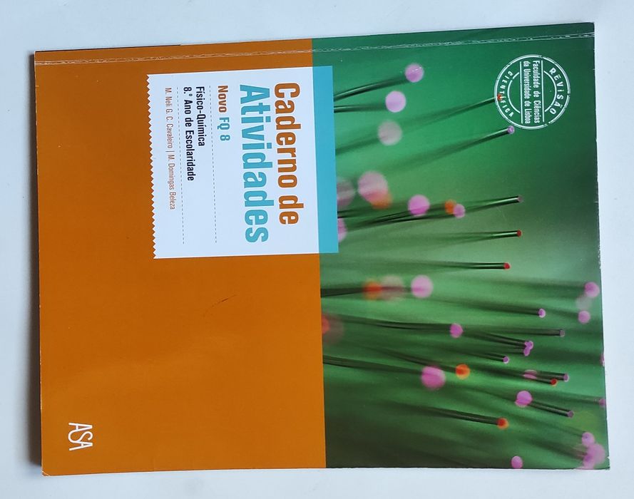 Caderno de Atividades Novo FQ 8, Físico-Química 8ºano de escolaridade