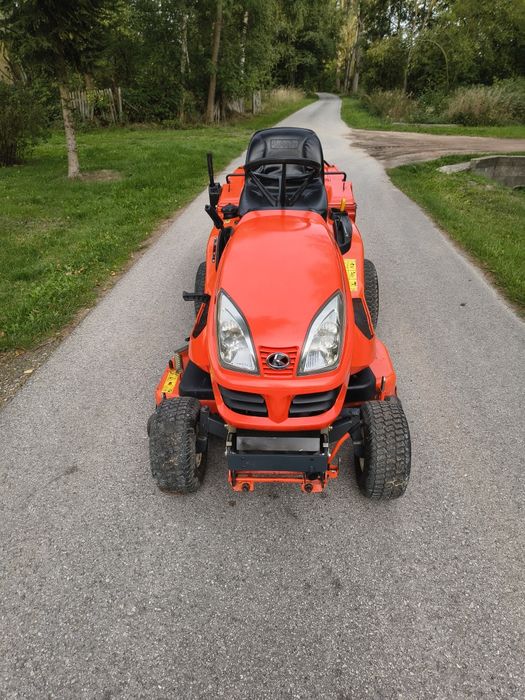 Kosiarka traktorek Kubota GR 1600II sprowadzona pług  odśnieżarka