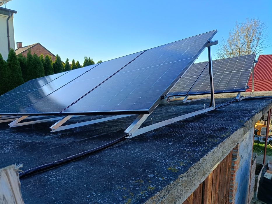 Stelaż konstrukcja do fotowoltaiki aluminium solidny