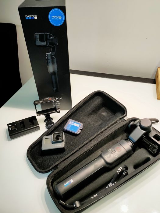 GoPro Hero 6 black + Karma Grip + case + bateria