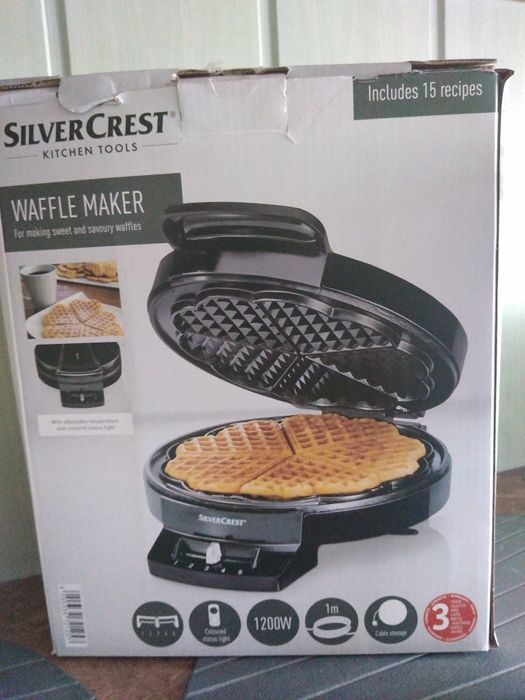 Gofrownica Silver crest 1200W wafle gratis blender
