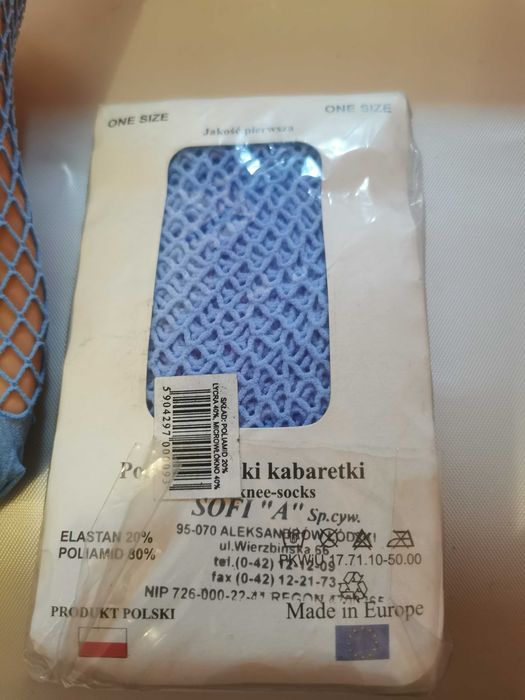 Podkolanówki damskie kabaretki zestaw