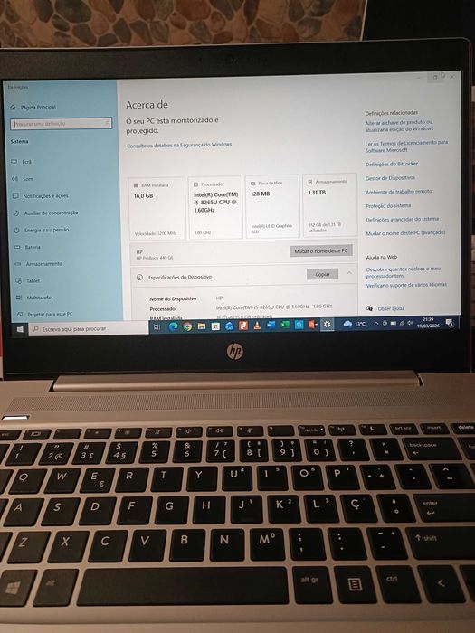 Portátil HP Probook 440 G6 Como Novo
