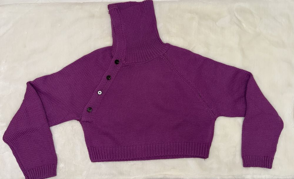 Camisola de malha lilás - Zara