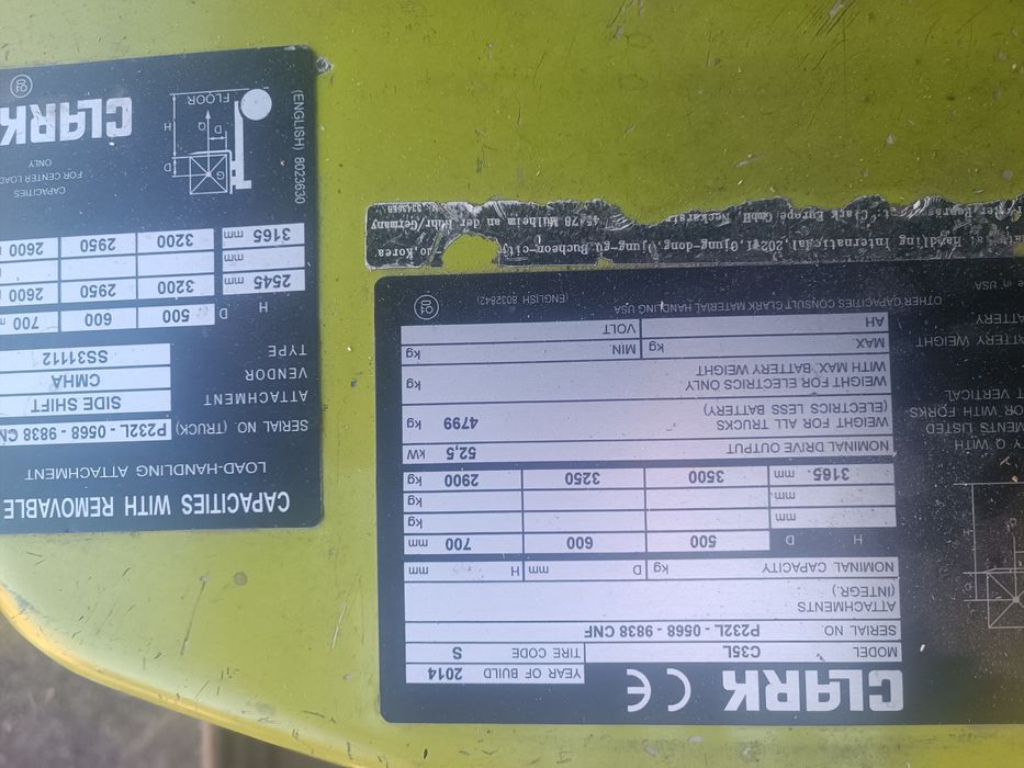 Wózek widłowy Clark