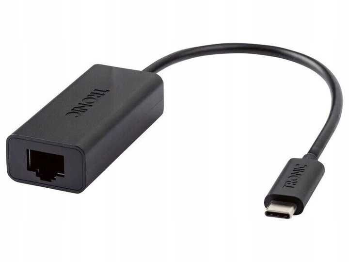 Tronic Adapter USB typ C na Gigabit Ethernet czarny