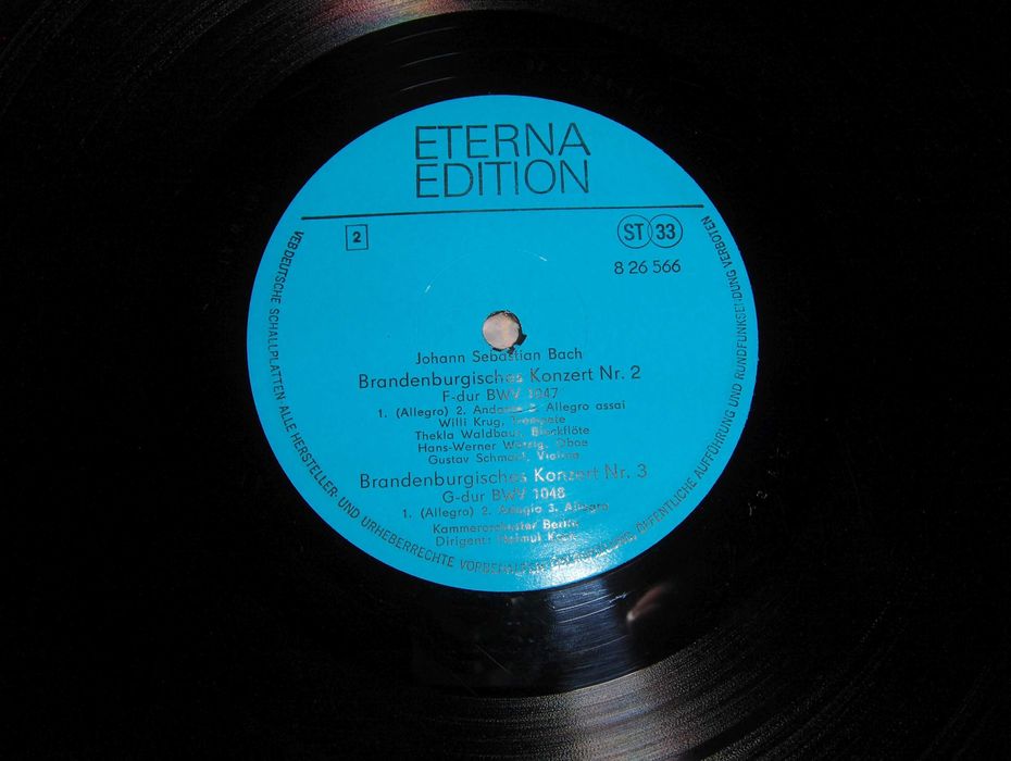 Bach - Die Sechs Brandenburgischen Konzerte 2 LP