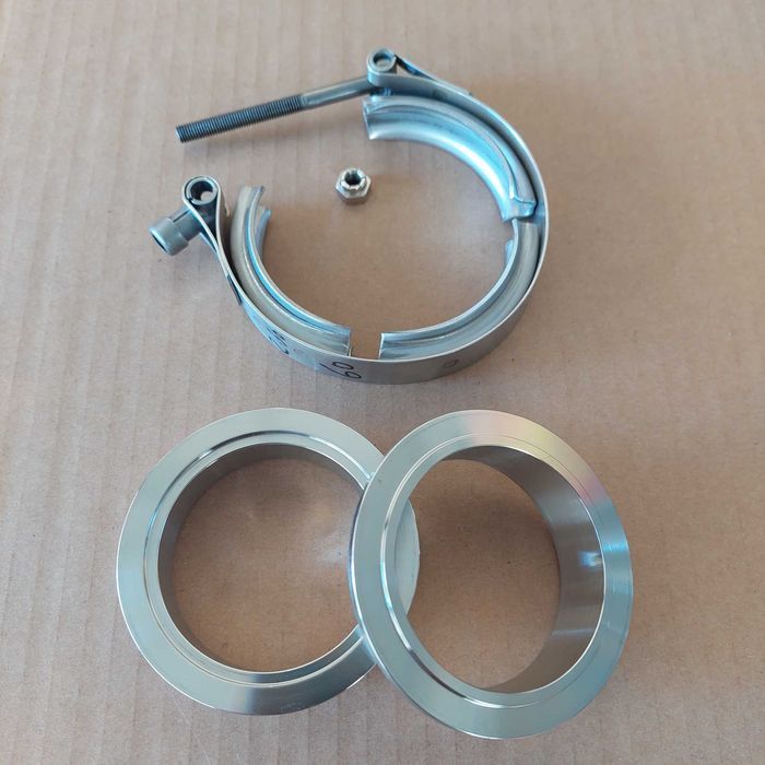 Braçadeiras Escape V band Inox Varias Medidas (38mm até 127mm)