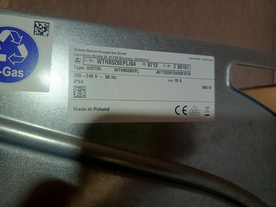 Modół sterowania suszarki Bosch z pompą ciepła