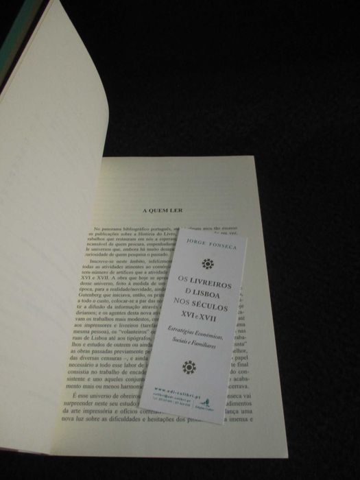 Livro Os Livreiros de Lisboa nos Séculos XVI e XVII Jorge Fonseca
