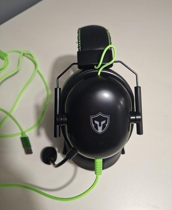 Słuchawki Gamingowe z Mikrofonem BATTLETRON • Neonowe Kable • RGB