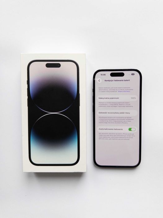 iPhone 14 Pro 128GB Space Black - BDB, BATERIA 100%, GWARANCJA, FVAT!