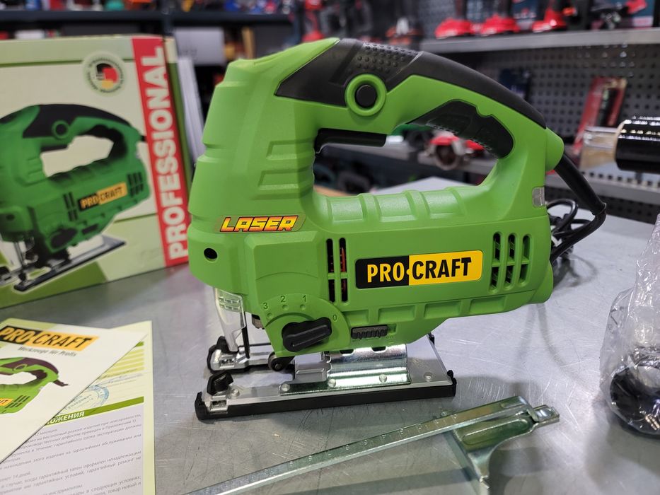 Электролобзик лобзик ProCraft  Подсветка Лазер Сдув опилок Гарантия36м