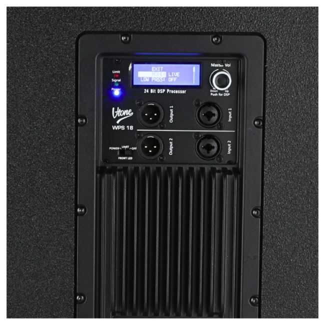 V-TONE WPS 18 subwoofer aktywny 18" 600W RMS subbas Vtone WPS18