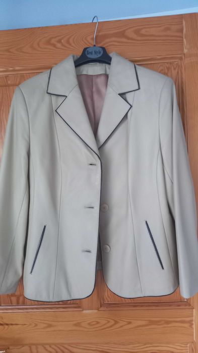 kurtka skórzana jasna