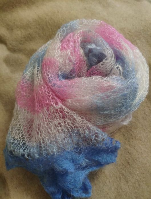 В'язана шаль хустка палантин павутинка