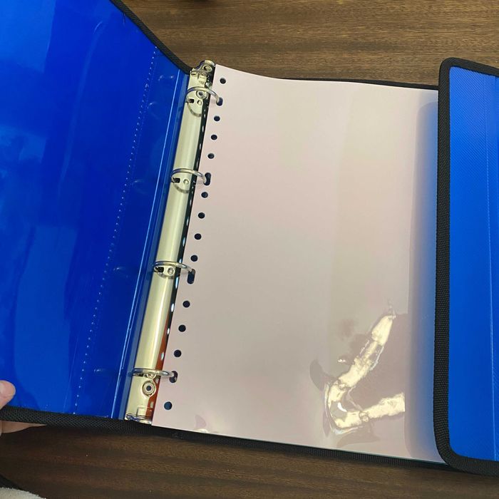 Pasta Azul com ziper