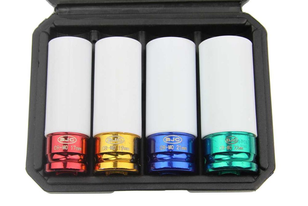 Zestaw nasadek udarowych 1/2 alufelgi  nasadki[ 17,19,21,22MM] alufelg
