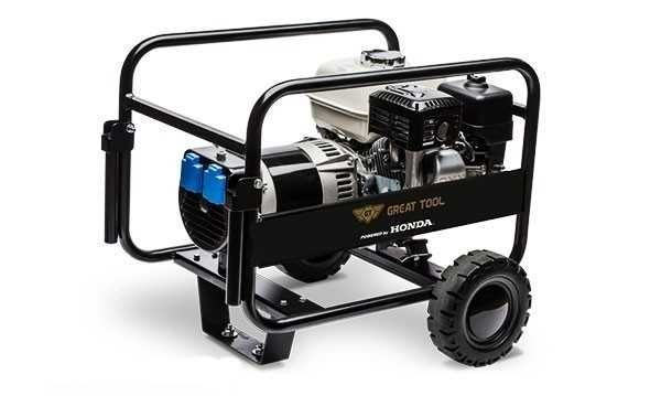 Gerador Gasolina 5,4 kVA GT Powered by HONDA GT5000H + Rodas
