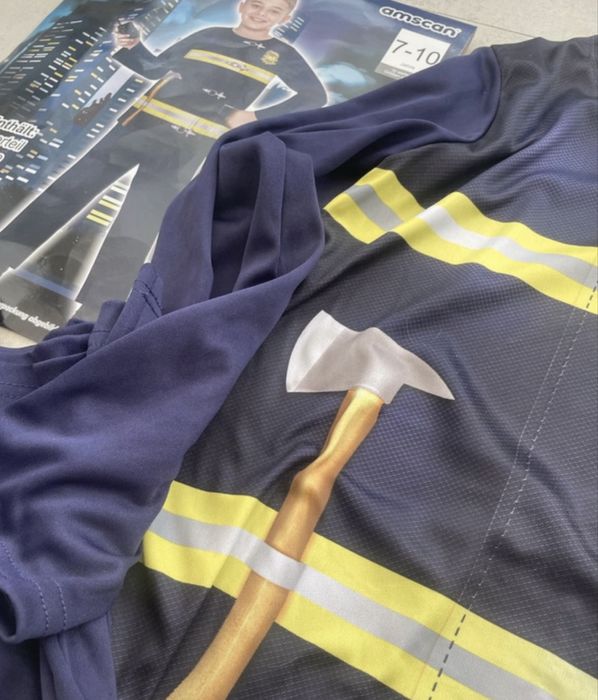 Kostium stroj przebranie roz.7/10 Strazak karnawal