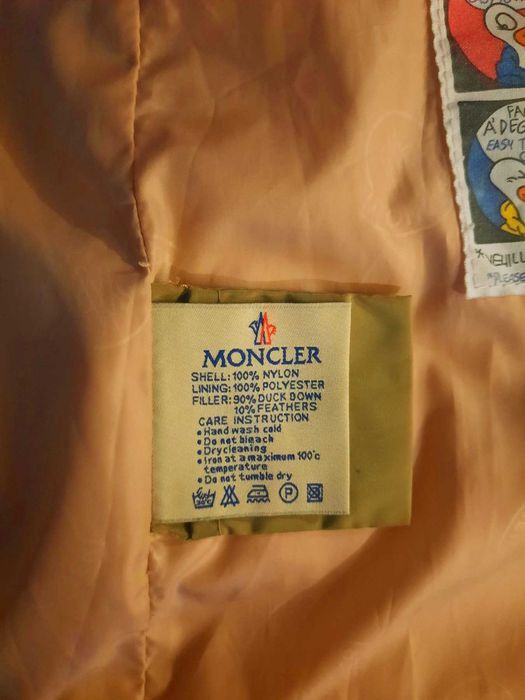 Пуховик Монклер новый, оливкового цвета, размер XL, натуральный пух