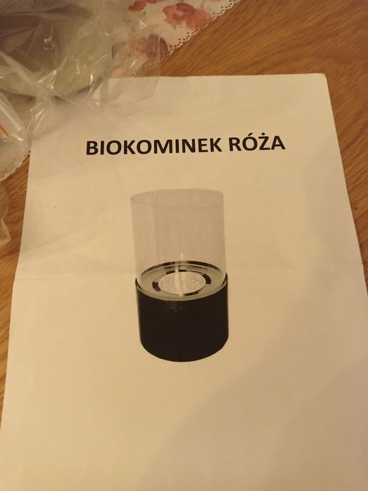 Biokominek Wolnostojący Stal Nierdzewna Róża Wysoka Srebrna 16x32x16 c