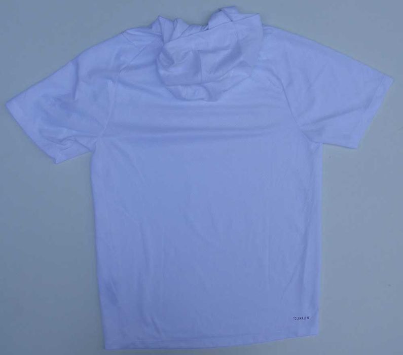 ADIDAS FREELIFT Climalite biała koszulka z kapturem