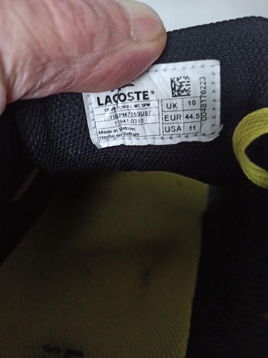 Trampki męskie rozmiar 44,5 Lacoste