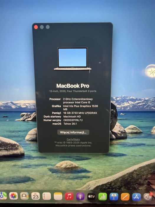 MacBook Pro 13” 2020 16 GB Intel