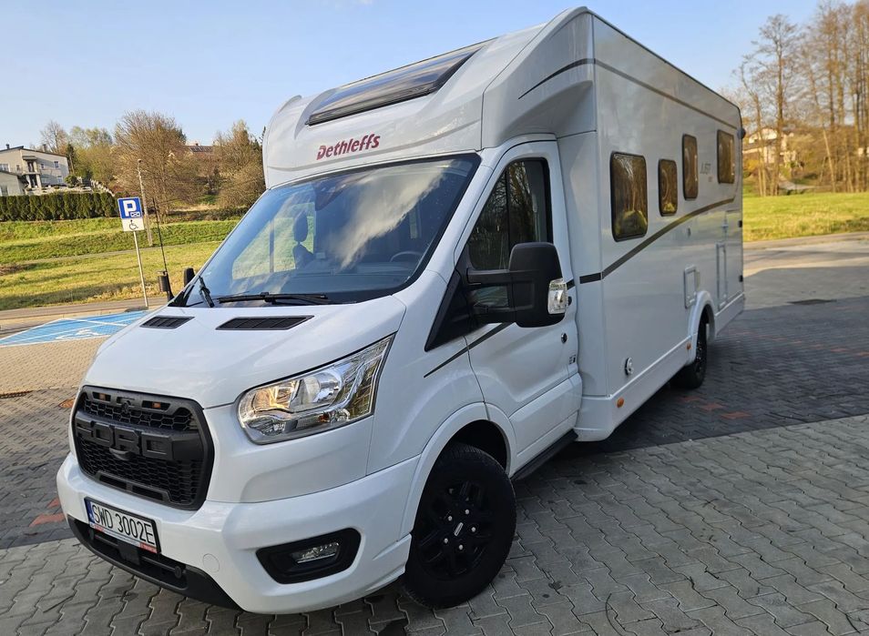 Dethleffs 7055EBL  Dethleffs FaceToFace 7,4m hubbet TVsat DuoControl iNetX MEGA kamper!