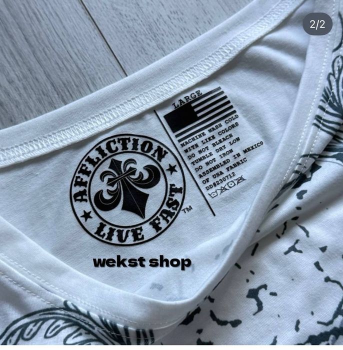Лонг Affliction sk8 y2k vintage mma Лонгслів