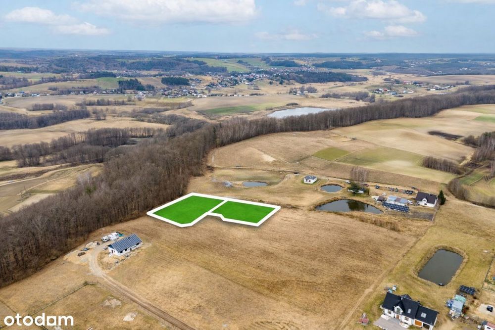 Dwie działki na Kaszubach - Sławki 1474 i 1045m²