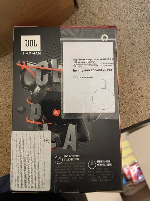 РОЗПРОДАЖ товару!Портативна акустика JBL clip 3