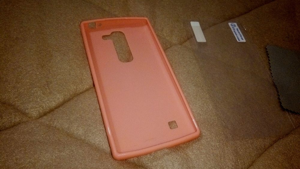 Фирменный силиконовый чехол Melkco для LG Spirit РОЗОВОГО ЦВЕТА